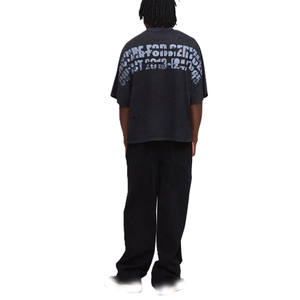 Camiseta Gráfica Vintage para Hombre, Corte Oversize, Algodón Pesado, Estilo Urbano, Producción a Granel para Marca Privada - Product Image 2