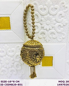 Handmade Luxury Round Metal Potli Bag for Women | Bridal <b>Wedding</b> <b>Clutch</b> Purse | Designer Evening Party Handbag - Product Image 3
