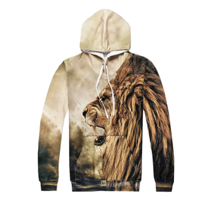 custom 3d lion printed tracksuit men blank graphics pullover hoodie and sweatpants set wholesale sublimated mens <b>jogging</b> <b>suits</b> - Product Image 4