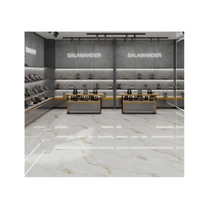 กระเบื้องพอร์ซเลนสีทองมันวาวทันสมัยขนาด600x1200สำหรับห้องนั่งเล่นขนาดใหญ่ห้องน้ำสำนักงานล็อบบี้มีผนังร้านขายปลีก - Product Image 2