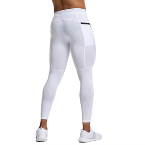 Wholesale High Elastic Quick Dry Breathable Gym <b>Tights</b> Skinny Color fast Sports <b>Men's</b> Running Leggings - Product Image 4
