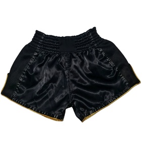 Shorts de sport respirants en toile tricotée 100 % polyester sur mesure pour le kick boxing, le Muay Thai, le MMA - Écologiques, extensibles, avec cordon de serrage - Product Image 3