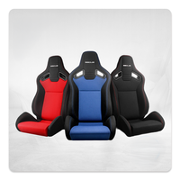 Siège baquet sport racing ergonomique respirant à dossier haut en tissu SSCUS Speedster