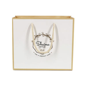 Custom Branded Eco-Friendly Reusable Kraft Paper <b>Bags</b> with Logo Printed Shopping and <b>Gift</b> <b>Bags</b> for Retail and Promotions - Product Image 4