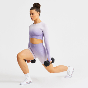 High Waist Seamless Butt Lifting Shorts Fitness Compression <b>Thigh</b> Activewear Womens Gym Tights Shorts - Product Image 6