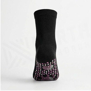Crew <b>Socks</b> Solid Black Knitted Breathable Regular Fit for Adults Daily Casual Wear - Product Image 3