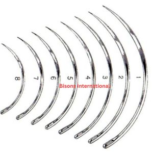 เข็มเย็บผ่าตัดสัตว์แบบแมนนวล BISONS ขายส่ง ทำจากสแตนเลส แบบโค้งและแบบตรง สำหรับสุกร แกะ โค ปศุสัตว์ ผ่านการรับรองมาตรฐาน CE - Product Image 2