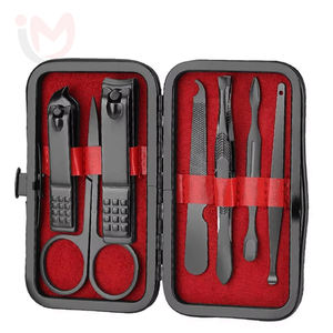 Juego de Cortaúñas Portátil de Acero Inoxidable de Alta Calidad, 7 Piezas, Kit de Herramientas de Manicura y Pedicura, Caja Acrílica, Profesional para Bebés - Product Image 1