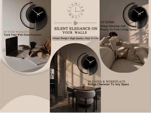 Modern Metal <b>Wall</b> <b>Clock</b> Artistic Circular Design Contemporary Decorative Timepiece Luxury Living Room Interior <b>Wall</b> <b>Decor</b> - Product Image 3