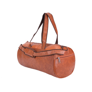 Large Capacity Genuine <b>Leather</b> Vintage Luxury Designer Waterproof Gym <b>Bag</b> Custom Logo Zipper Closure for Outdoor Sports OEM - Product Image 3