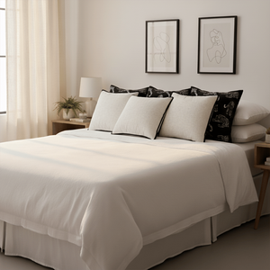 Juego de 6 Fundas de Almohada Modernas, 3x 45cm con Diseño de Pantera Negra y 3x 45cm Minimalistas en Crema con Ribete Negro, para Cojines de Asiento y Almohadas - Product Image 6