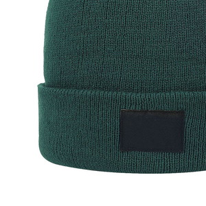 Gorro Unisex de Acrílico, Color Sólido, Tejido Acanalado, Gorro de Invierno de Estilo Casual para Adultos, Circunferencia de Cabeza de 56-58 cm - Product Image 3