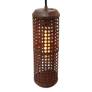 Lámpara colgante Industrial Vintage de Metal de óxido marrón, Lámpara decorativa de hierro fundido de Metal, superventas, nuevo diseño, portavelas elegante - Product Image 2