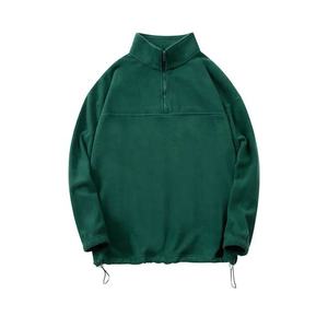 Sweat-shirt Homme Violet en Coton Polaire à Demi-Zip, Coupe Oversize, Col Montant, Manches Longues, Respirant, Vêtement Décontracté – Vente en Gros - Product Image 2