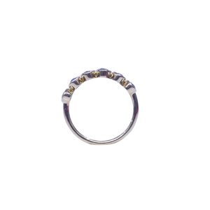 Anillo Clásico de Plata de Ley 925 Chapado en Oro con Topacio Azul para Mujer, Joyería para Bodas - Product Image 4
