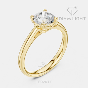 Bague de fiançailles solitaire ronde 1,10 carat, bijoux fins, certifiée IGI, or blanc 14 carats, diamant de laboratoire, bague d'anniversaire - Product Image 6