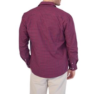Camisa Casual de Negocios para Hombre, 100% Algodón Transpirable, Teñida con Hilo, Corte Regular, Manga Larga, Botones, Cuadros, Cuello Casual, con Bolsillo - Product Image 2