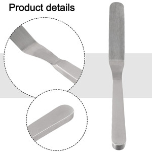 Spatule à gâteau en acier inoxydable, spatule à beurre inclinée, racloir à pâtisserie flexible pour la décoration et le glaçage - Product Image 1