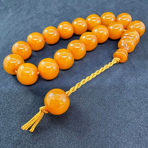 Tasbih de Resina Hecho a Mano con 100 Cuentas, Estilo Clásico, Rosario Colorido para la Reflexión del Ramadán y la Oración Religiosa Musulmana - Product Image 2