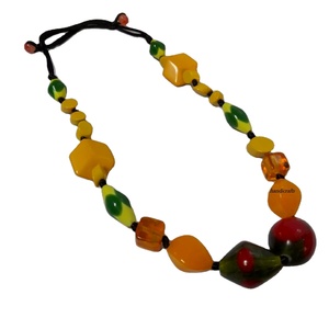 Nuevo collar de moda hecho con cuentas de resina Collar de cuentas de colores caramelo de moda collar de cuentas de resina geométrica todos los colores - Product Image 1