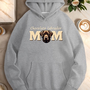 Sudaderas informales de chocolate Labrador MOM para mujer - Product Image 2