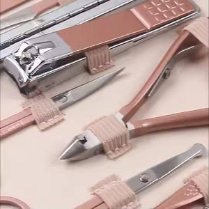 Kit Profesional Clásico para el Cuidado de las Uñas, Manicura y Pedicura, Cortaúñas de Acero Inoxidable, Pinza de Una Sola Punta, Bolsa - Product Image 5