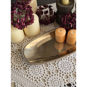 Top Quality Stainless Steel Serving Tray Oval Platter Heavy Duty Metal Serving Tray <b>Large</b> Mirror Polish Sizzler <b>Plate</b> & Tray - Product Image 4