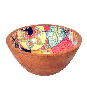 Tazones de madera de lujo para ensaladas y frutas, pieza simple, tazón de madera, uso hecho a mano para el hogar, Hotel de Falak World Export - Product Image 2