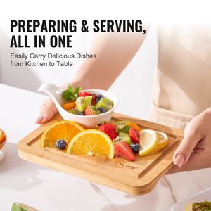 Tagliere di bambù Versatile Premium con manico incorporato Set di utensili da cucina Premium - Product Image 3