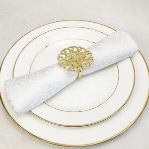 Elegantes Servilleteros Metálicos, Decoración Estilosa para la Mesa, para el Hogar, Comedor, Bodas y Banquetes - Product Image 2