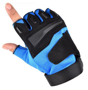 Gants de vélo de route à demi-doigts avec logo personnalisé pour le cyclisme, la remise en forme, la moto, l'entraînement en salle de sport, les sports de plein air, la pêche - Product Image 2