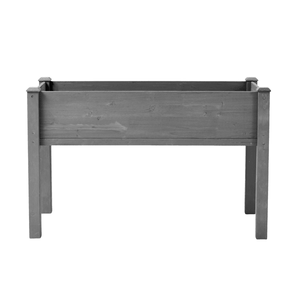 Jardinière surélevée en bois pour l'extérieur, 48x24x30 pouces, avec pieds, pour la culture de plantes, fleurs, fruits, légumes et herbes - Product Image 5