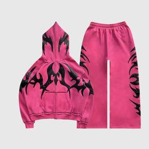 Chándal Deportivo con Capucha para Hombre, Personalizado, de Invierno, Sólido, Transpirable, Ligero, Informal, a la Moda, Talla Adulto, 100% Algodón - Product Image 1