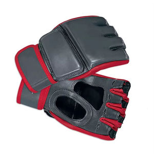 Mma <b>Gloves</b> Leather Half Finger Professional Boxing MMA <b>Gloves</b> Equipment Leather MMA Grappling <b>Gloves</b> in Low Price Private Label - Product Image 2