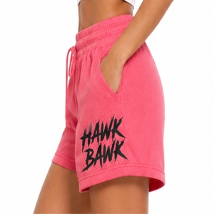 <b>Women</b> Mesh <b>Shorts</b> Lightweight Casual Drawcord Style <b>Elastic</b> Drawcord <b>Waist</b> Relaxed Comfort Fit Lightweight Summer Style <b>Shorts</b> - Product Image 3
