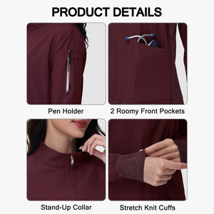 Vestes d'uniformes médicaux personnalisées pour femmes, vêtements d'infirmières, vêtements médicaux, OEM, exportation du Pakistan, fabricant fournisseur mondial - Product Image 3