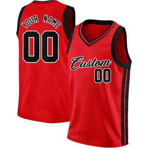 Maillot de basket-ball unisexe personnalisé bleu orange, impression sublimée, nom de l'équipe, numéro, sans manches, col rond, respirant, polyester, adulte - Product Image 4