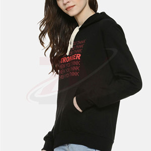 Nouveauté : Sweats à capuche surdimensionnés pour femmes, en molleton de coton épais, coupe classique, service OEM disponible - Product Image 3