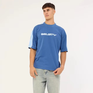 mens oversized cotton drop shoulder t shirt loose fit heavy cotton tshirt manufacturer supplier oversized t-shirt - Product Image 1