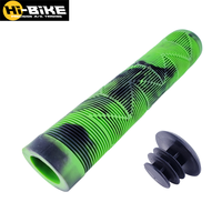 Poignées de vélo de montagne DABOMB MTB BMX DJ Enduro, motif croisé antidérapant, caoutchouc souple camouflage, design semi-évasé, 22,2 mm