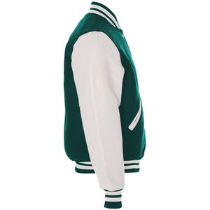 High Quality Custom Men's <b>Winter</b> <b>Jacket</b> Wool <b>Leather</b> Sleeve College Baseball University Pattern High Visibility Letter Design - Product Image 3