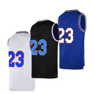Camiseta de Baloncesto Azul de Malla con Número 23, Sin Mangas, Uniforme Deportivo Personalizado para Entrenamiento y Partido - Product Image 2