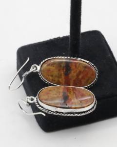 Pendientes de aro de ágata con plata alemana: ¡Hazme un nombre de artículo y una columna de palabras clave para Alibaba! - Product Image 4