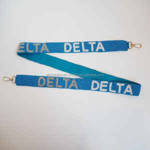 Sangles de sac en perles de rocaille tendance avec broderie complexe, sangle de sac à main perlée au design personnalisé avec motifs colorés - Product Image 3