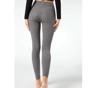 Women's Yoga Leggings Solid Pattern Anti-Cellulite Four-Way <b>Stretch</b> Quick Dry Breathable Spandex/Nylon High Waist Sport Gym - Product Image 3