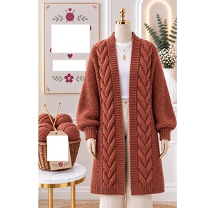 Pulls 100% acrylique ou coton, calibre 12, pour femmes, très tendance, style décontracté, pour la saison hivernale, fournisseur du Bangladesh. - Product Image 6