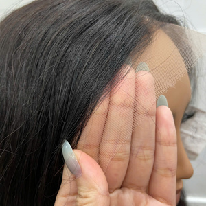 Perruque en dentelle HD 100 % cheveux humains vietnamiens, best-seller, ondulée naturelle, noir naturel brillant, sans nœuds, sans perte de cheveux, prête à être expédiée - Product Image 2