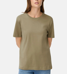 Camiseta Casual de Moda Urbana para Mujer, Holgada, de Algodón, Estilo Oversize, Blusa de Verano Blanca con Cuello Redondo - Product Image 3