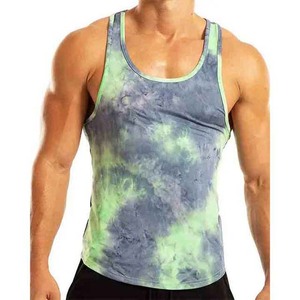New Style 2k26 Custom Men's Tie Dye Stringer Tank Top Gym Fitness Muscle Training Vest Athletic Workout Sleeveless Shirt - Product Image 3