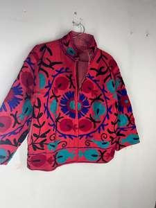 Chaqueta de algodón bordada a mano estilo Suzani |   Kimono Boho - Product Image 3